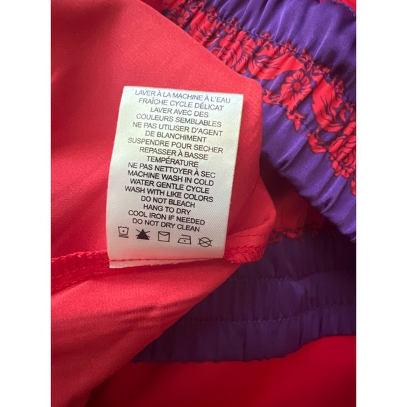 Rachel Zoe pants large flowy boho‎ red purple wide leg mandala print satin - Picture 6 of 8